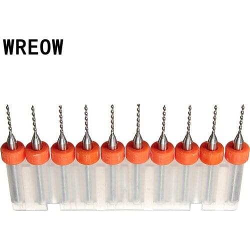 10pc 1.0mm High Quality carbide alloy Drill Bit Print Circuit Board Tip Spiral Flute Carbide Micro Drill Bit CNC Engraving Tool