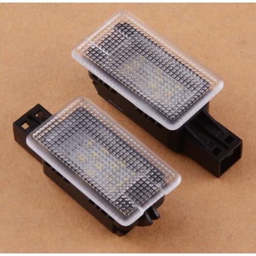 2pcs 12V 18 LED Luggage Trunk Light Error Free 3W 0.3A Fit for Volvo C70 S60 S80 V40 V50 XC60 XC90 2014