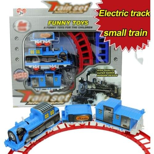 2018 NEW Special electric track small train toy classic childrens toys Childrens best toy partners