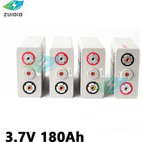 8pcs Brand new 180AH Lifepo4 cell grade A 180AH DIY 12V200AH 24V200AH 48V200AH battery pack for solar EV RV BOAT