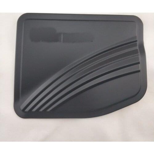 ABS The surface of the black/Chrome plated For Nissan NAVARA D23 NP300 2014 Accessories Matte Black Fuel Tank Cap Cover