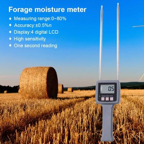 Hot Digital Display TK100 Moisture Analyzer Moisture Meter Humidity Measurement Tool for Pasture Sawdust Rice Straw Coconut Palm