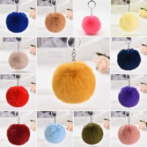 Wholesale lLow Price 8CM Plush Keychains Small Pendant Women Car Bag Key Ring Creative Valentines Day Birthday Gifts