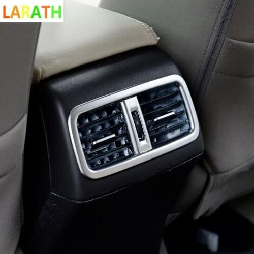 For Honda CRV CR-V 2012 2013 2014 2015 2016 ABS Chrome Matte Interior Rear Air Condition Vent Frame Cover Decoration Car Styling