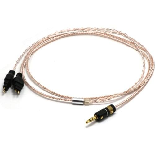 HIFI Compatible Audio Upgrade Cable Replacement for HD580, HD600, HD650 etc. Headphones, 3.5mm Male Plug & 6.35mm adapter
