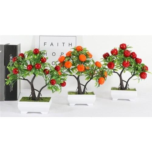 Simulation of Fruit Trees Sitting Room Decorate New Year Spring Festival Furnishing Articles Creative Household Mini Orange Rich