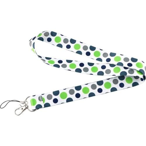 J2939 Cartoon Colorful Wave point Lanyard for Keys Phone Neck Strap ID Badge DIY Mobile Phone Lanyard Hang Rope