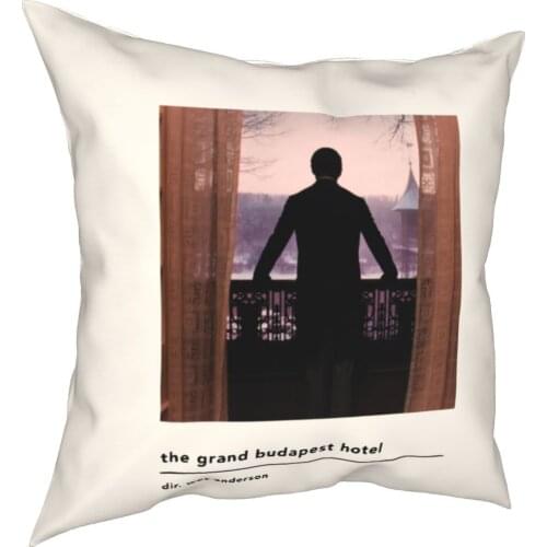 Minimalistic The Grand Budapest Hotel Film Pillow Coverage Wes Anderson Pillow Case Coverage Bedroom 45*45cm