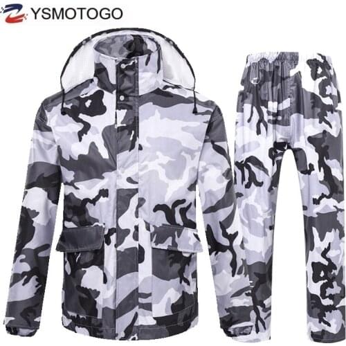 Motocycle Raincoat Rain Pants Suit Waterproof Motorbike Rain Jacket Poncho Table Large Size fishing Suit Man Woman Rainwear