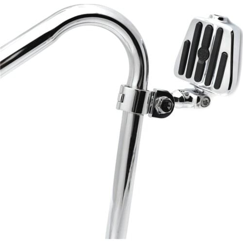 3" Gear Skull FootPeg 1.25" 32mm For Harley Davidson Honda Yamaha Engine Guard Aftermarket Free Shipping Motorcycle Parts Chrome