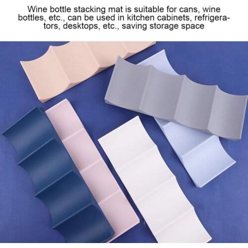 Wine Rack Stackable Bottle Holder Countertop Wine Bottle Rack Wine Bottle Can Organizer Refrigerators Tabletop Pantry Cabinet