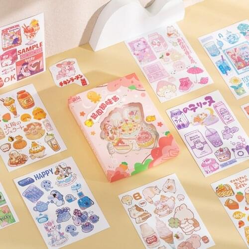 Yoofun 50pcs/pack Kawaii Sweet Girlish Stickers Cute Label for Scrapbooking Journals Diary Phone Decorative Stationery