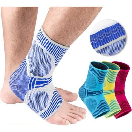1pc Ankle Sport Support Anti-sprain Compression Foot Protective Sleeve Printed Breathable Sports Heel Cover Socksym