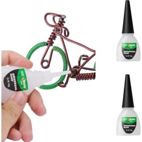 10g Liquid Super Glue 502 Instant Strong Bond Leather Wood Rubber Metal Glass Cyanoacrylate Adhesive 1set