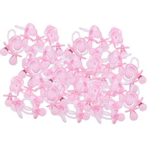 144pcs Plastic Mini Pacifier Charm Table Decoration Pacifier For Baby Shower