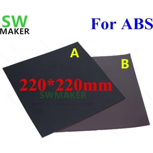 220*220mm New For ABS Magnetic Print Bed Tape square Print Sticker Flex Plate for Wanhao i3 Anet A8 Creality ENDER-3S 3D Printer