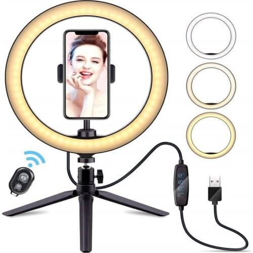 Missgoal Wireless Bluetooth-compati Selfie Stick Adjustable Ring Lamp Gimbal Anti-slip Desktop Tripod Tiktok Live For Huawei