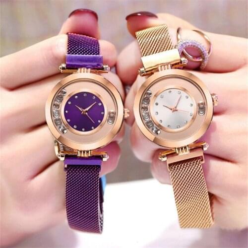 Luxury Starry Sky Stainless Steel Mesh Bracelet Watches For Women Crystal Analog Quartz Wristwatches Ladies Sports Dress Clock