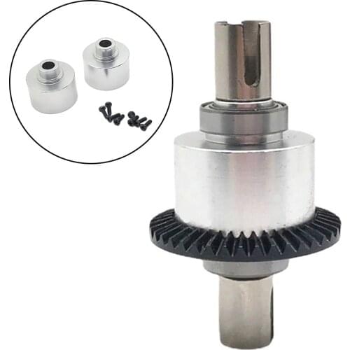 2Pcs RC Car Aluminum Alloy Front Rear Differential Diff Box Case for WLtoys 104001 RC Hobby Model Car Buggy Truck Upgrade Parts