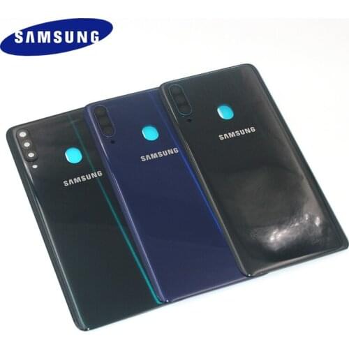 Original Samsung Galaxy A20S Honor Holly 2 Plus SM-A2070 Housing Back Battery Cover Case Rear Door + Camera Glass Lens + Logo