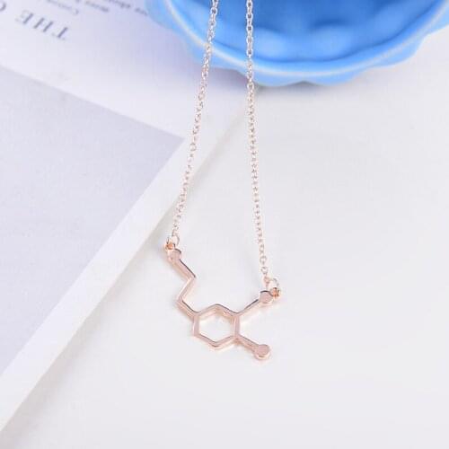 European and American popular jewelry chemical molecular pendant necklace For moms girlfriend