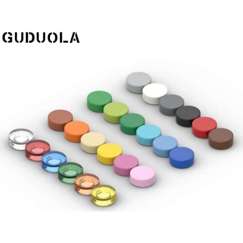 Guduola Tile 1x1 Round 98138 Special Brick MOC Building Block Small Particle Toys 300pcs/lot