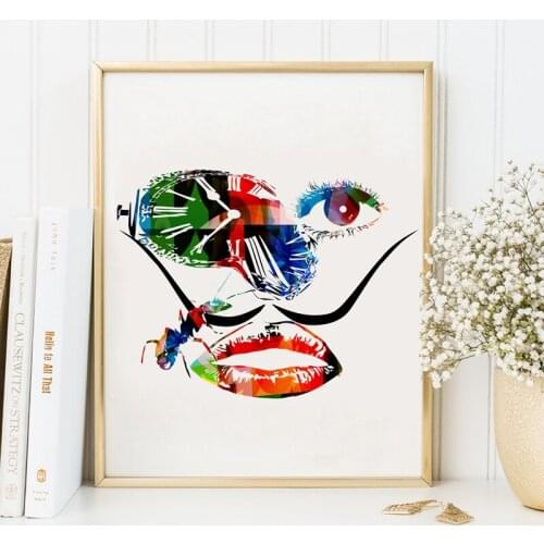 Salvador Dali Inspired Artwork Canvas Print Poster , Salvador Dali Surrealism Abstract Painting Poster Wall Decor