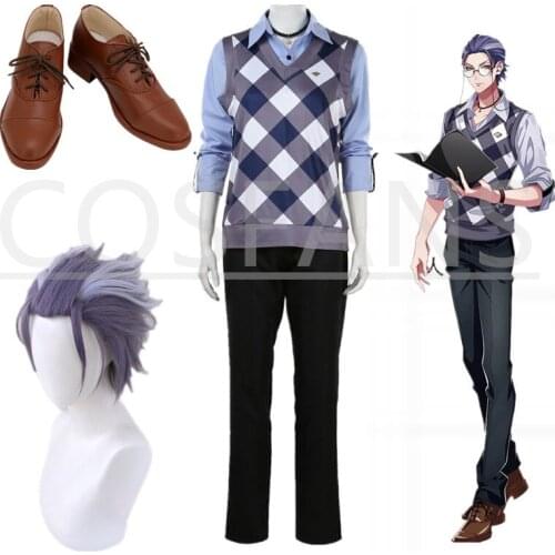 Division Rap Battle Rosho Tsutsujimori Costume DRB Cosplay Hypnosis Mic WISDOM Uniform Outfit Halloween party Costume