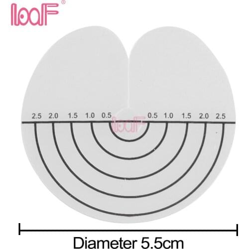LOOF 100pcs Heat Protector Shield Single Hole Template Spacer Separator With Scale Heat Insulation Sheet For Hair Extensions