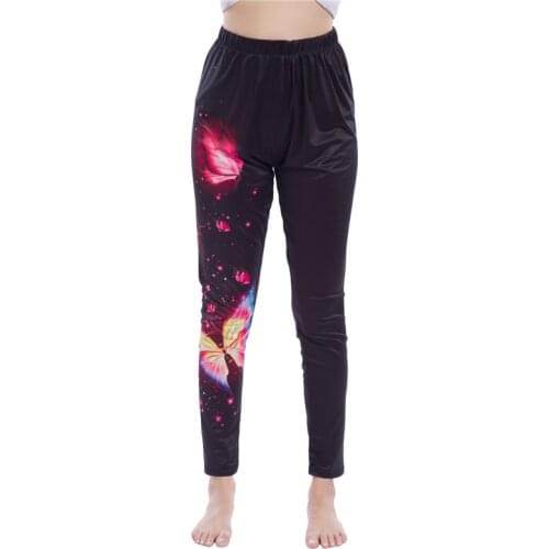 Butterfly Print Women Leggings Fitness Yoga Ladies Leggings Sporting Leggings Fashion Jogging Aelastic Slim Pants Leggings