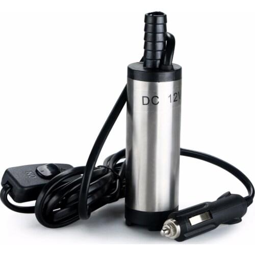 Portable DC 12V Submersible Transfer Water Pump 12V 38mm Water Oil Diesel Fuel Transfer Pump Camping Car Water Pump 8500r/min