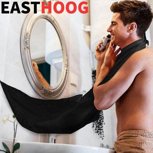 Polyester Waterproof Black Man Bathroom Apron Male Black Beard Apron Floral Cloth Household Cleaning Protector