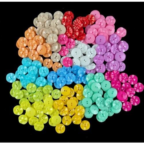 Resin Sewing Button Scrapbooking Flower Mixed Two Holes Sewing Buttons Scrapbooking Accessories Apparel DIY Home Decoration