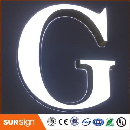 Custom 30mm depth acrylic mini letter signs