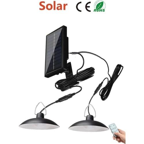 Retro Lampshade Solar Pendant Light Outdoor Indoor Solar Lamp Line White light White Lighting For Home Camping Garden Yard 3/6M