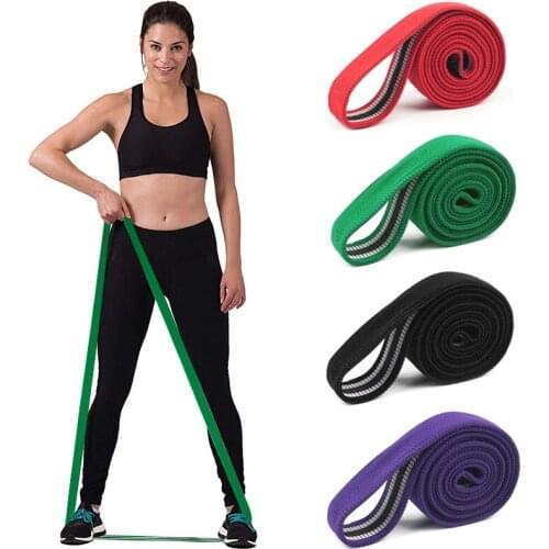 Rooxin 208cm Unisex Fitness Resistance Bands Yoga Band Pilates Elastic Loop Crossfit Expander Strength Gym Exercise Equipment