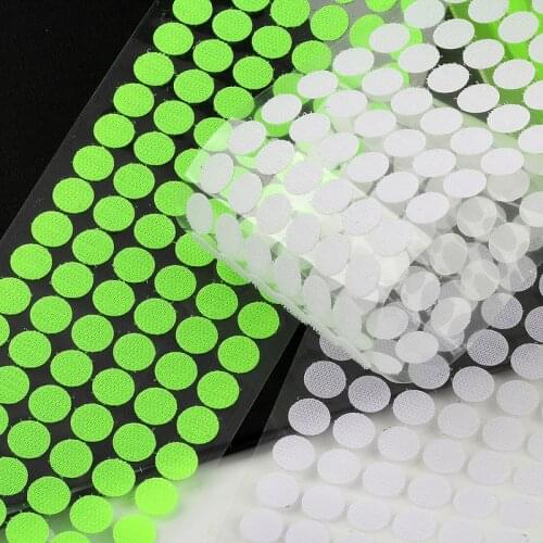 10mm 100pairs Self Adhesive Magic Sticker Fastener Tape Colorful Dot Stickers Strong Glue Hook and Loop Magic Tape Round