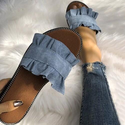 Women Slippers Flat Woman shoes Summer Beach Slip On Slides Flip Flops Sandals Ladies Fashion Slippers Home Female Womens Shoes