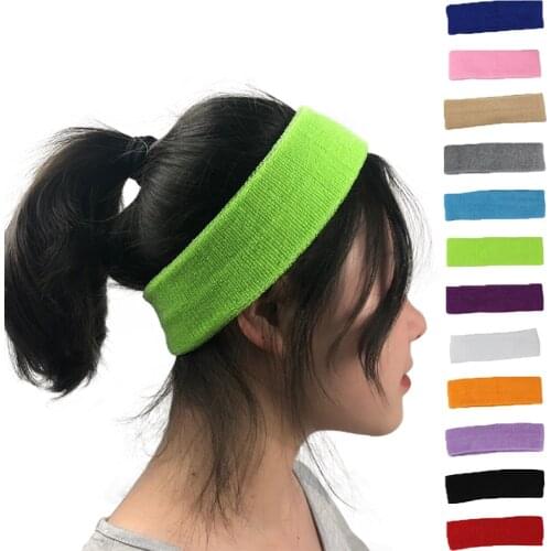 Sports Running Headband Yoga Gym Stretch Headband Yoga Hair Bands Elastic Sweat Sweatband Sports Safety M018