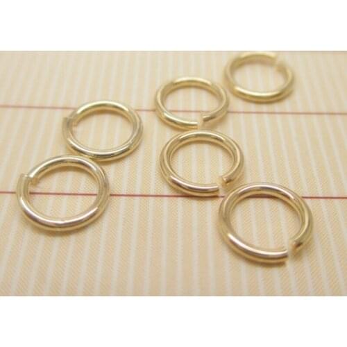 Uniyimi 20Pcs/Lot High Quality Pure Gold Color Jump Rings Split Open Ring Round DIY Handmade For Jewelry Making Accessories