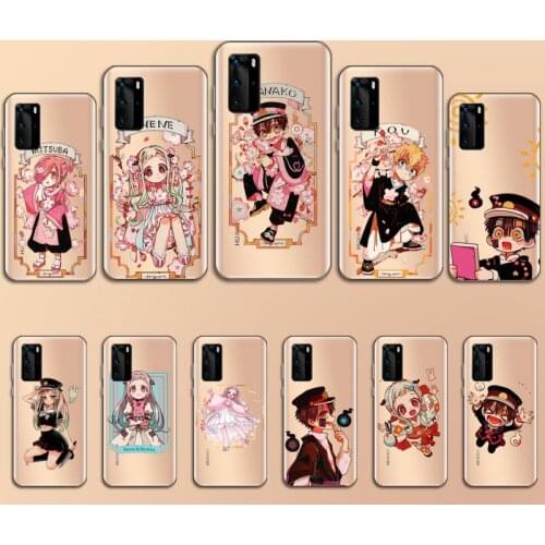 Japan Toilet Bound Hanako Kun Phone Case Transparent for Huawei P20 P30 P40 lite pro P smart 2019 honor 8x 10i
