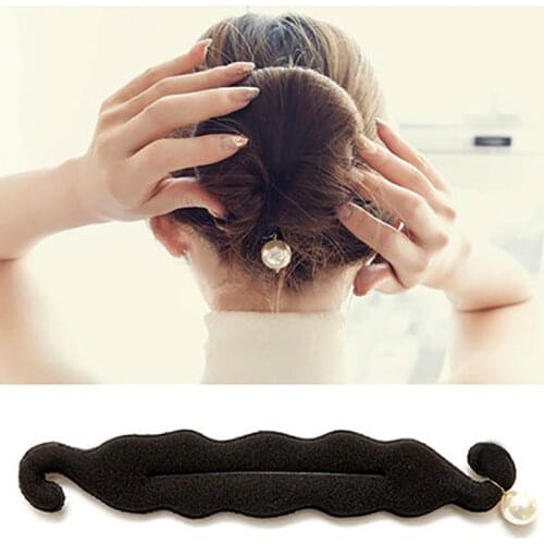 Women Classic Magic Hair Twist Hair Styling Tools Quick Bun Donut Curler Maker Headband Sponge Braiders Tool Hair Accessories