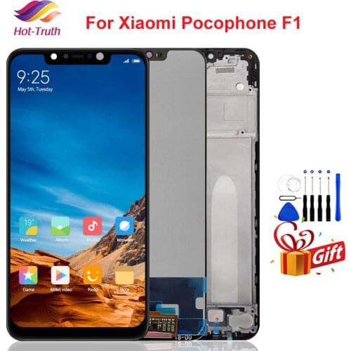 6.18"LCD Display For Xiaomi Pocophone F1 LCD Display Screen For POCO F1 LCD Screen Display