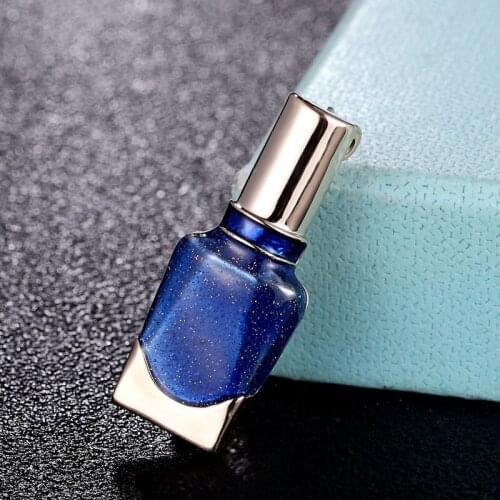 Zlxgirl Vivid Beautiful Enamel Nail Polish brooch bouquet men brooches jewelry hijab Scarf accessories punk hats and bags pins