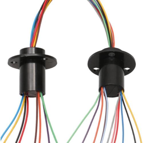 2A Mini Conductive Slip Ring Dia.12.5mm 2/4/6/8/12/18 Channels Rotating Collector for RC Tank Huina 1550 Excavetor DIY Project