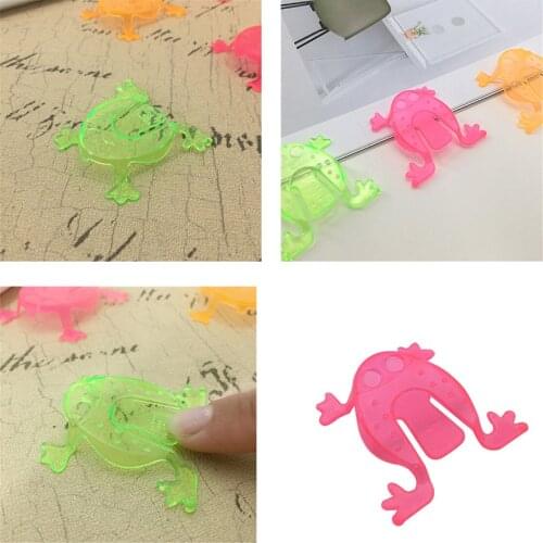10PCS Plastic Jumping Frog Hoppers Game Kids Gift Toys Birthday Party Toys For Goody Bag Pinata Fillers Color Randomly