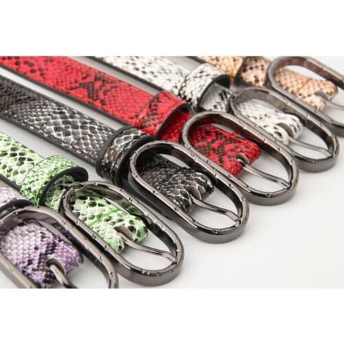 105x1.9cm High Quality Female Pu Leather Snake Waist Belt Women 2019 Hot Designer Belts For Womens Dress Cinto Feminino