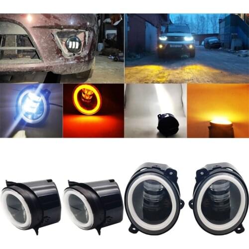 2pcs 3.5inch Car light Front Fog Lights Fog Lamps ForLada granta Kalina 2 Largus Foglight Front Bumper Driving