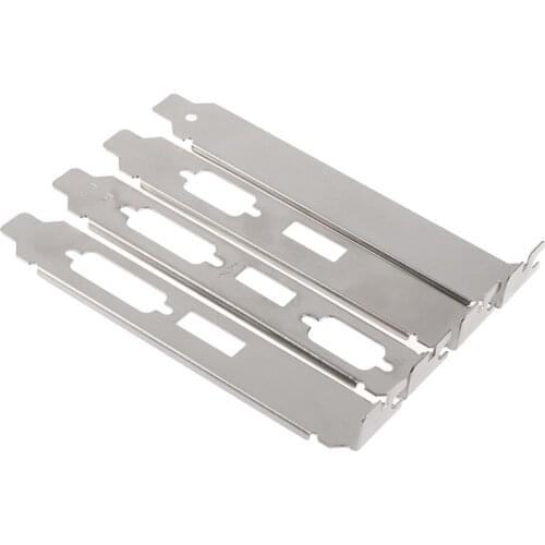 1pc/2pcs High Profile Bracket Adapter HDMI DVI VGA Port Full-Height Profile Bracket For Video Card Connector 12cm