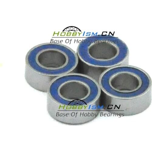 4PCS 3X6X2.5 Blue Rubber Bearings ABEC-3 MR63 2RS